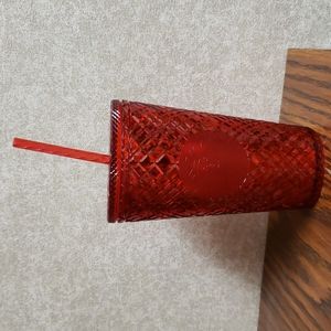 Starbucks 2021 Christmas Tumbler. Grande, Red, Iridescent